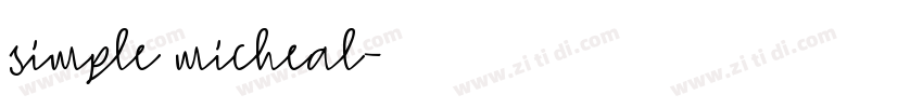 simple micheal字体转换